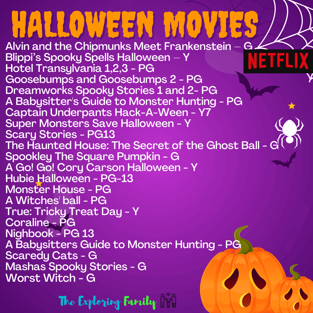 Best Family Halloween Movies on Netflix Canada, Disney+ and Prime