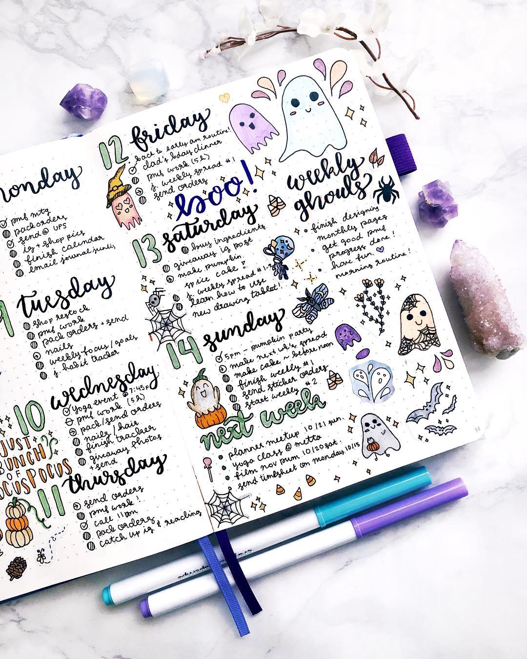 33+ Amazing Bullet Journal Weekly Spreads You'll Want To