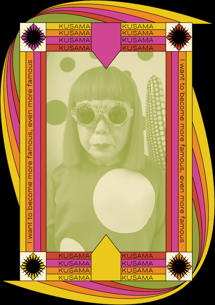 “Miss Kusama” from the series “Celebrating Icons” by Mod Mosaic