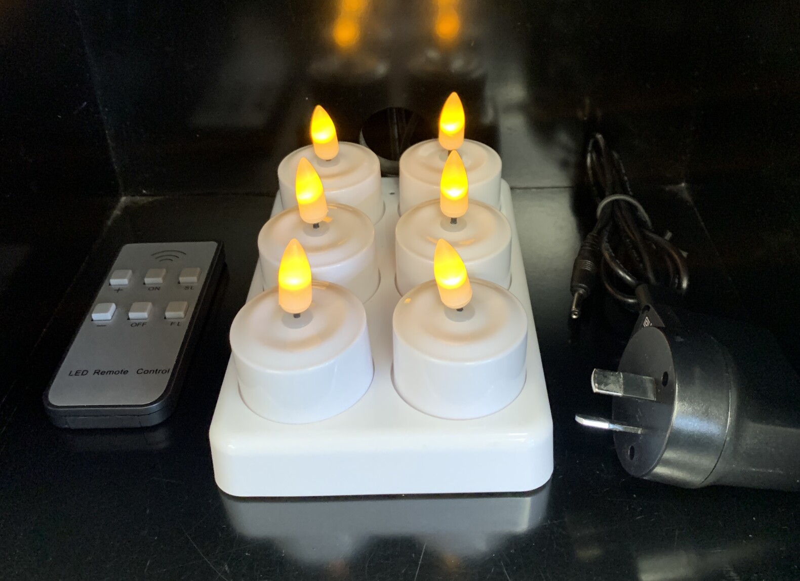 Rechargeable LED Tea Lights 6 Pack The Fairy Light Shop
