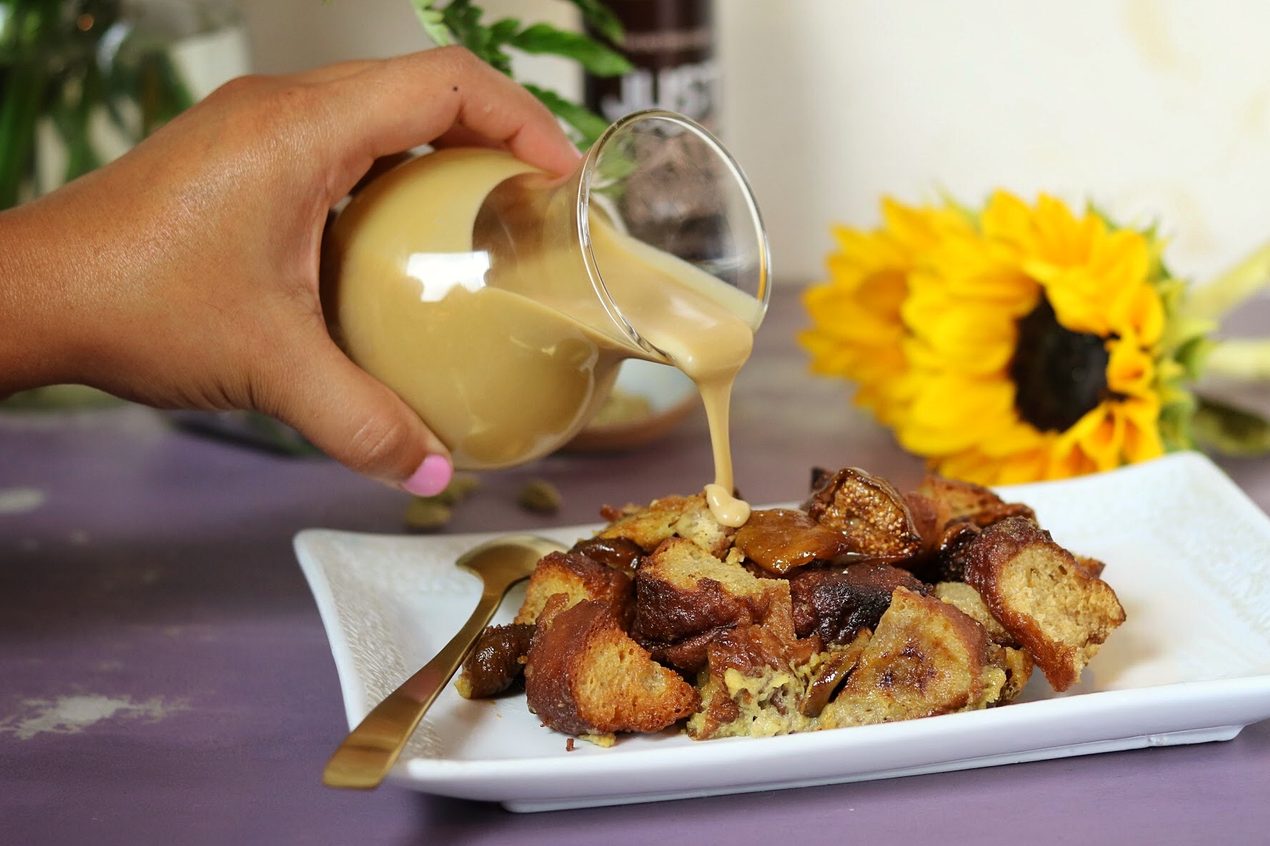 Fig & Coconut Milk Bread Pudding The Familiar Kitchen