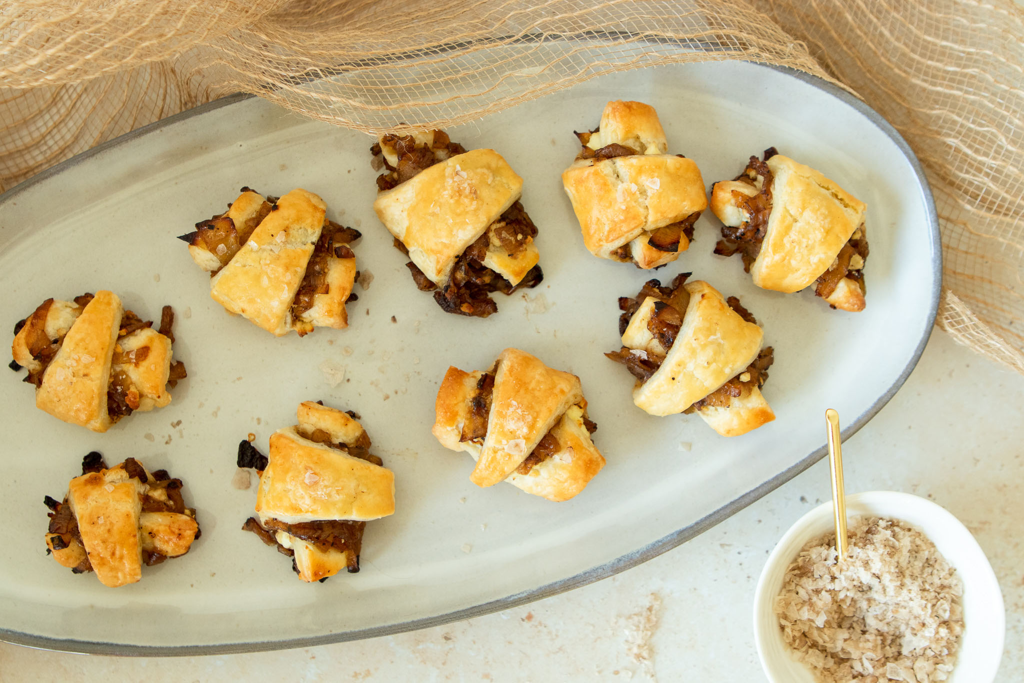 Onion Jam and Goat Cheese Rugelach The Fancy Pants Kitchen