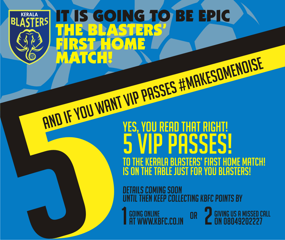 Kerala Blasters Match Tickets Go On Sale, Priced At Rs. 100 Onwards