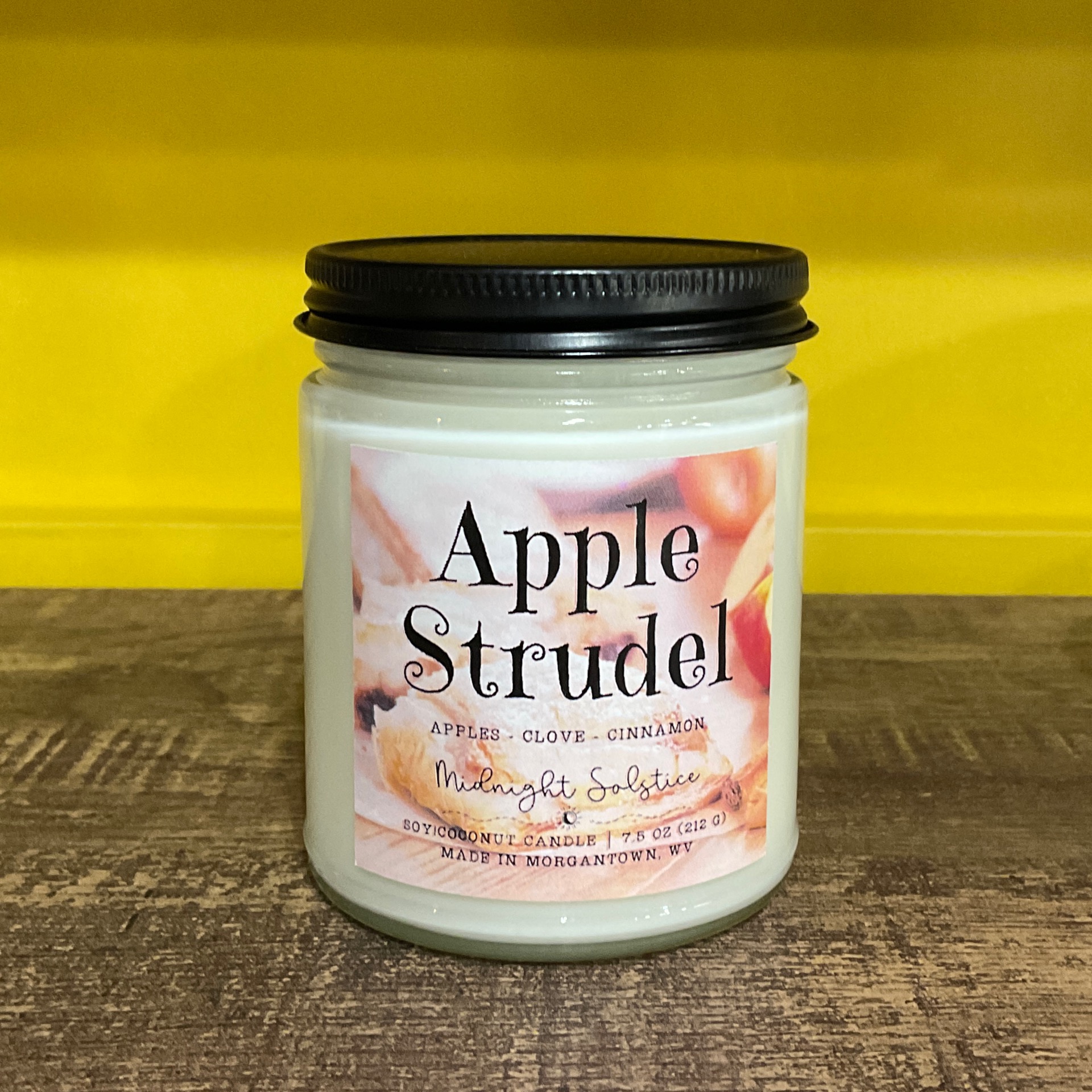 Apple Strudel Candle The F.A.R.M.—Food. Arts. Recreation. Market.