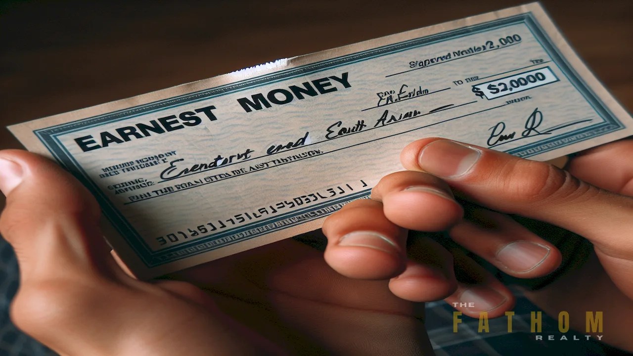 Handling Earnest Money Check Copy in Real Estate Transaction The