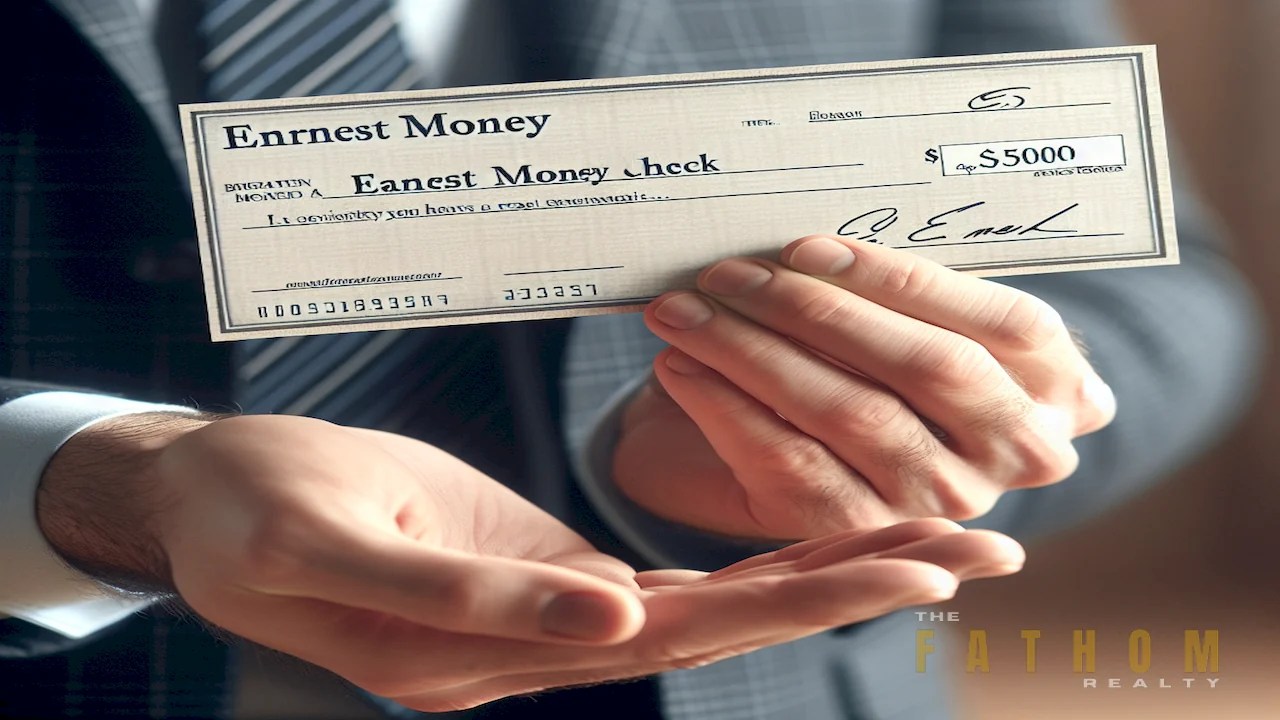 Handling Earnest Money Check Copy in Real Estate Transaction The