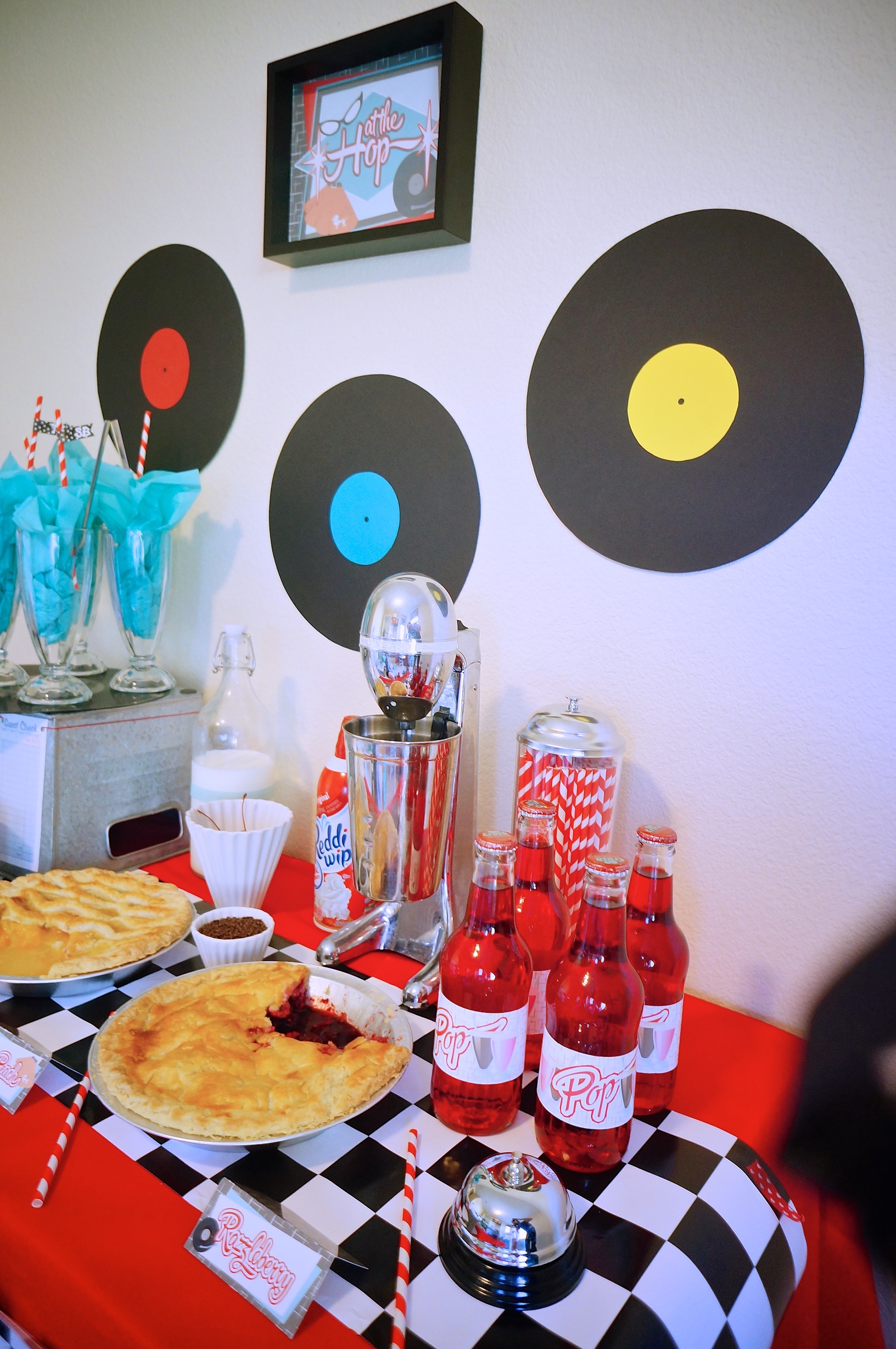 1950s Diner Theme Piecyling Party with FREE Printables
