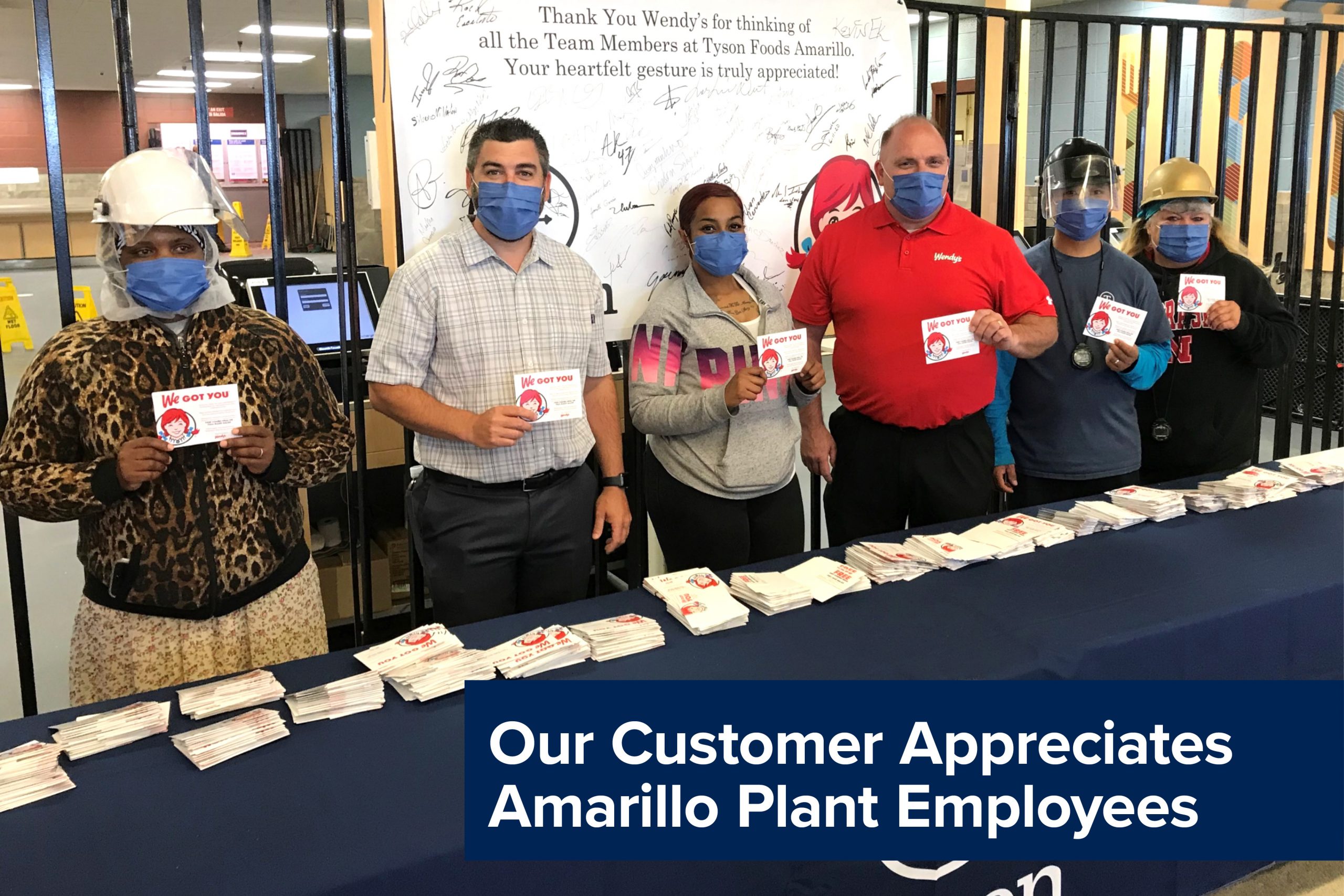 Amarillo Team Members Receive ‘Uplifting’ Donation from Wendy’s Tyson