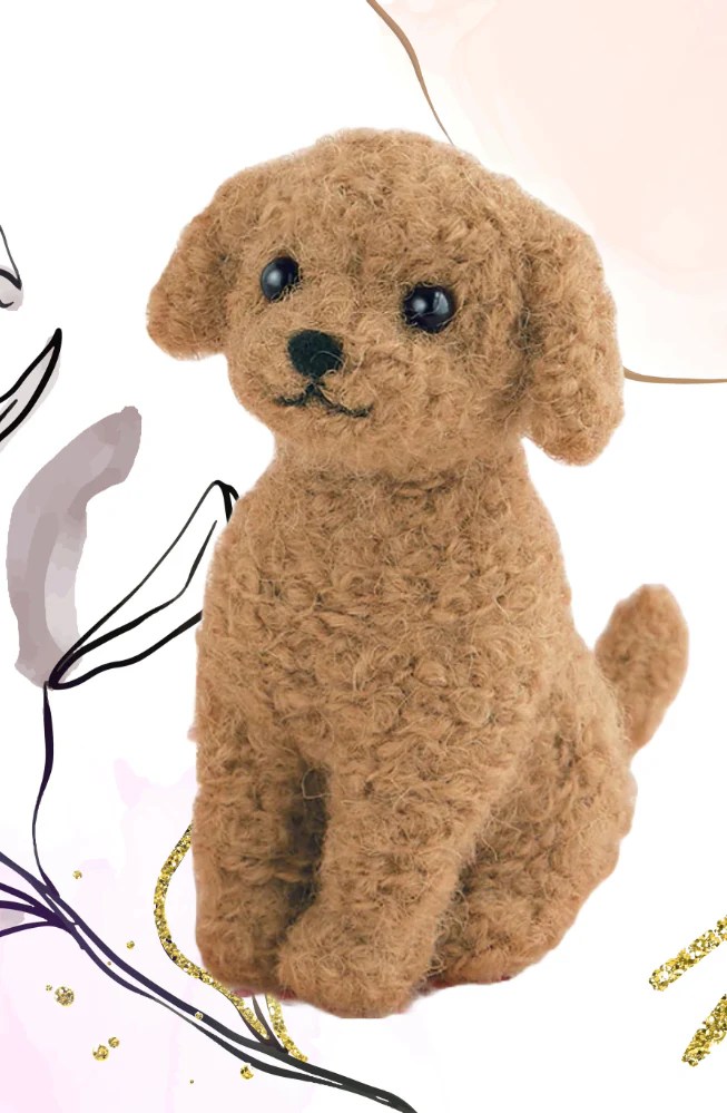 Hamanaka Needle Felting Kit Toy poodle (English Instructions) The