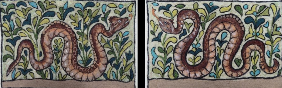 new york state sheep and wool festival 2023 The Felting Studio Exquisite felt tapestries inspired by ancient designs