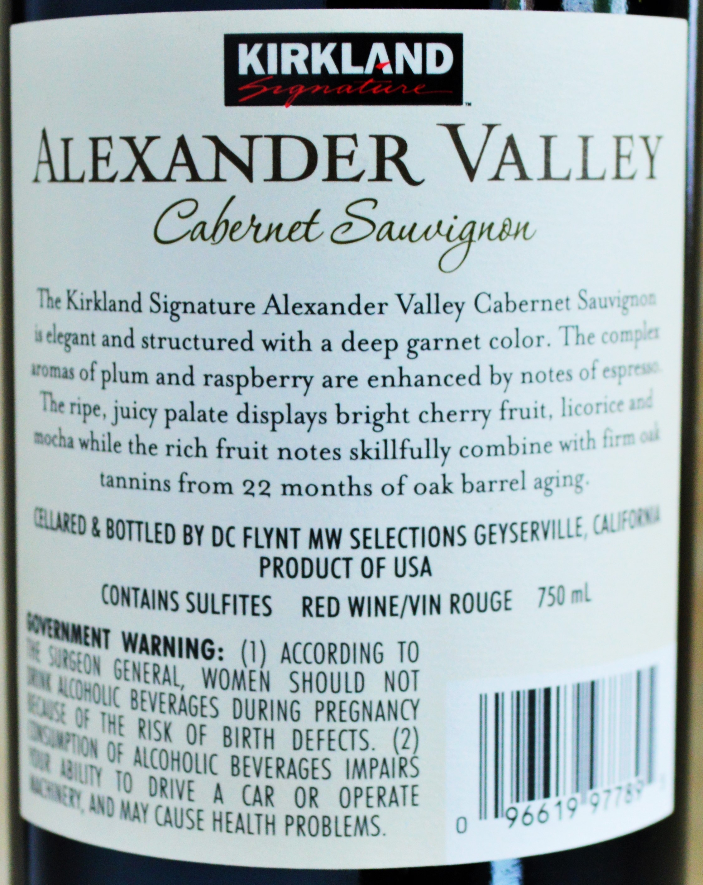Kirkland Signature Sauvignon Alexander Valley Review The