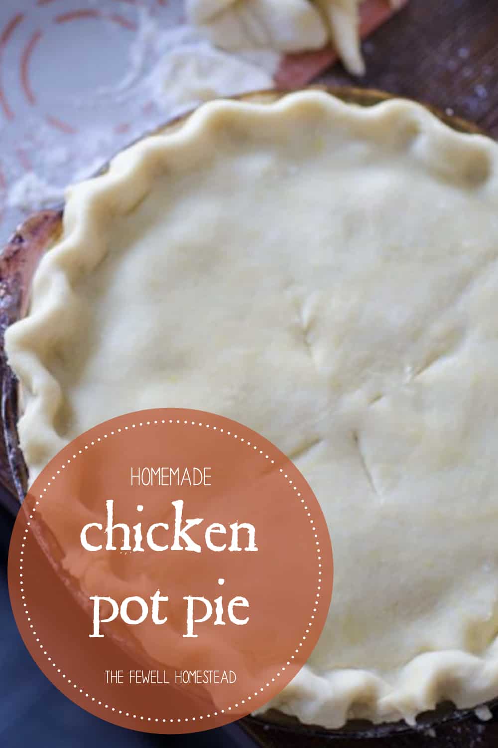 Homemade Chicken Pot Pie with Rustic Crust Recipe