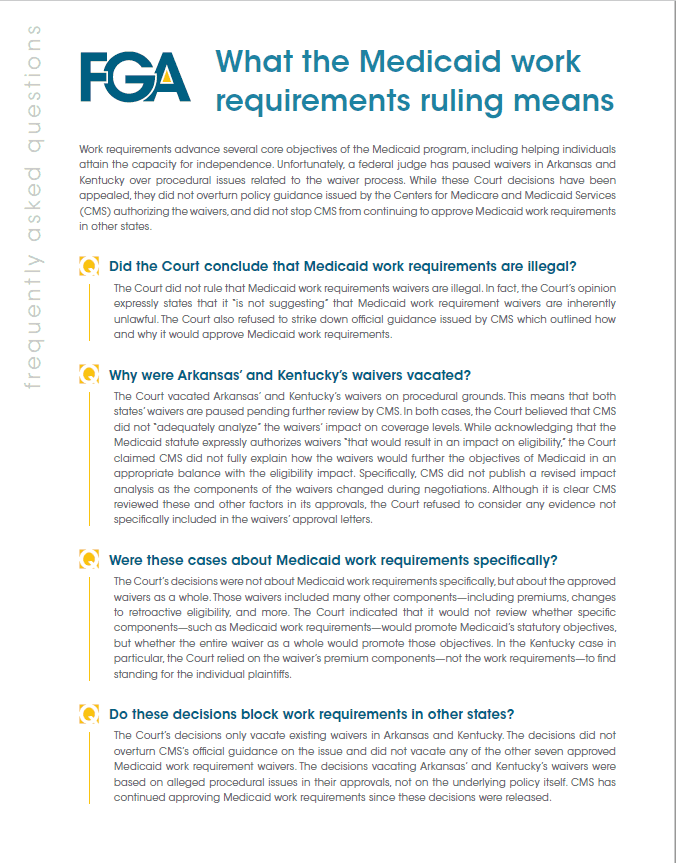 What the Medicaid Work Requirements Ruling Means