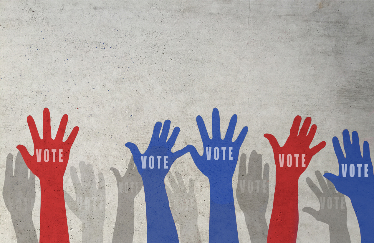 USA presidential election day voting concept