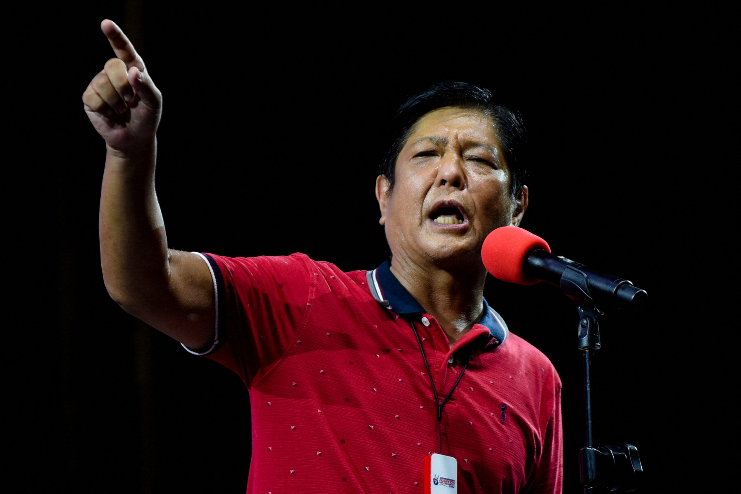 FILE PHOTO: Philippine Presidential candidate Ferdinand Marcos Jr. holds campaign rally in Quezon City