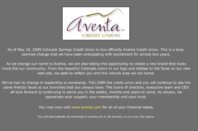 Credit Union Picks ‘Aventa' as New Moniker