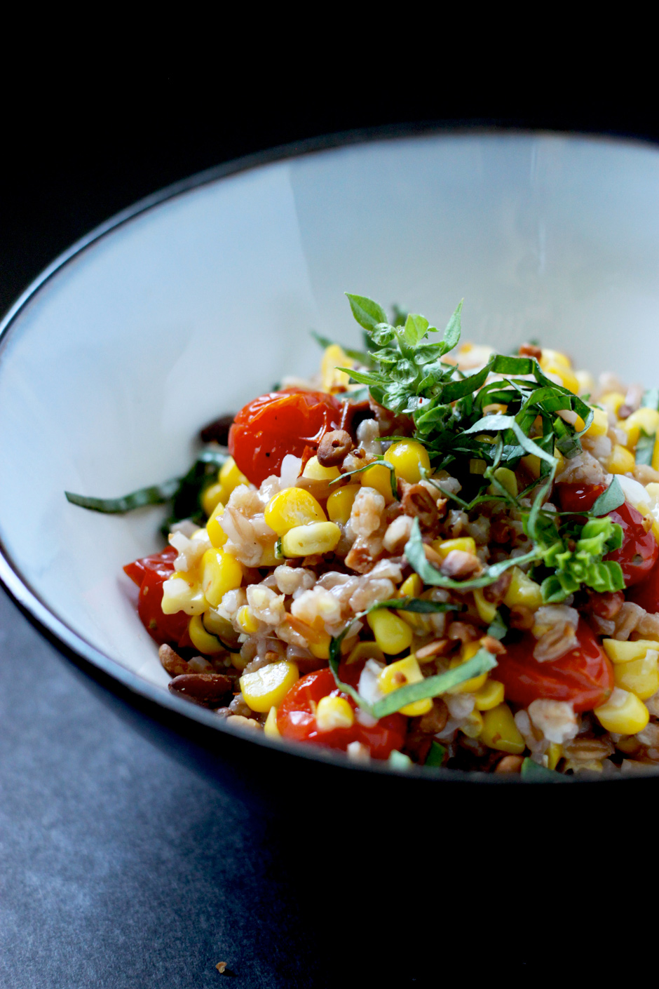 SWEET CORN & CARAMELIZED TOMATO FARROTTO » The First Mess // Plant