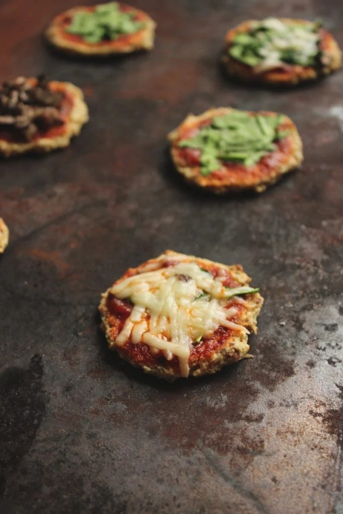 Mini Cauliflower Crust Pizza Bites - The Fitchen