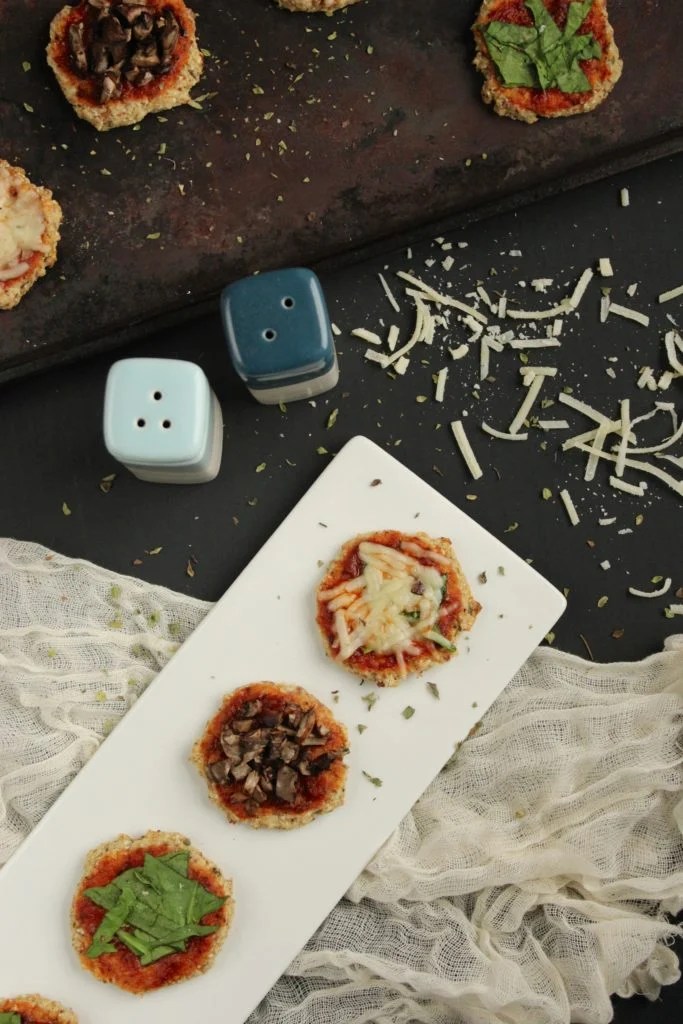 Mini Cauliflower Crust Pizza Bites - The Fitchen