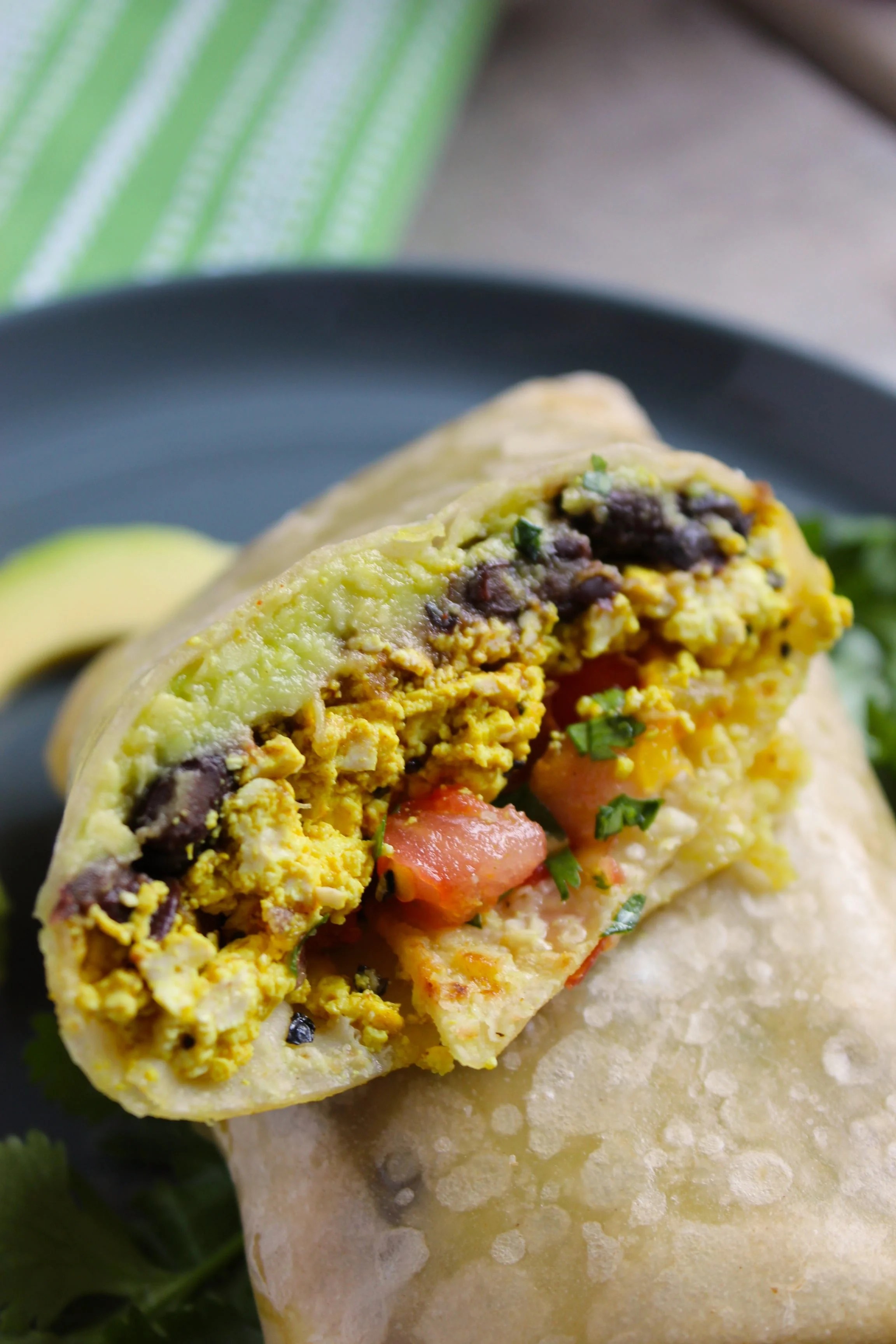 Healthy Tofu Breakfast Burritos The Fitchen