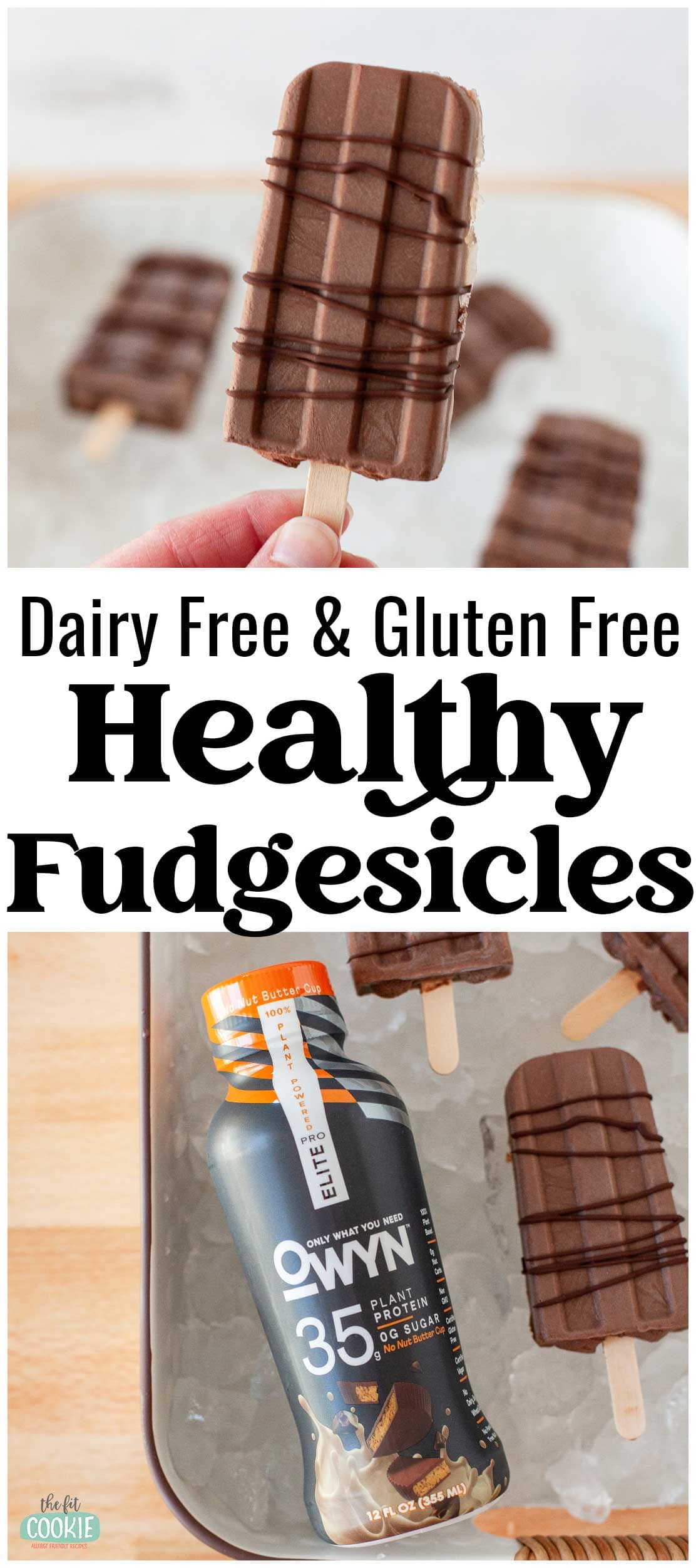 Healthy No Nut Butter Cup Fudgesicles (Dairy Free) • The Fit Cookie