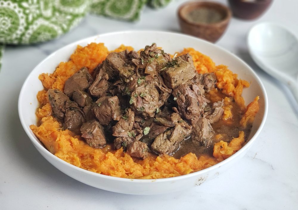 Slow Cooker Beef Tips with Gravy Paleo, Keto, Whole30