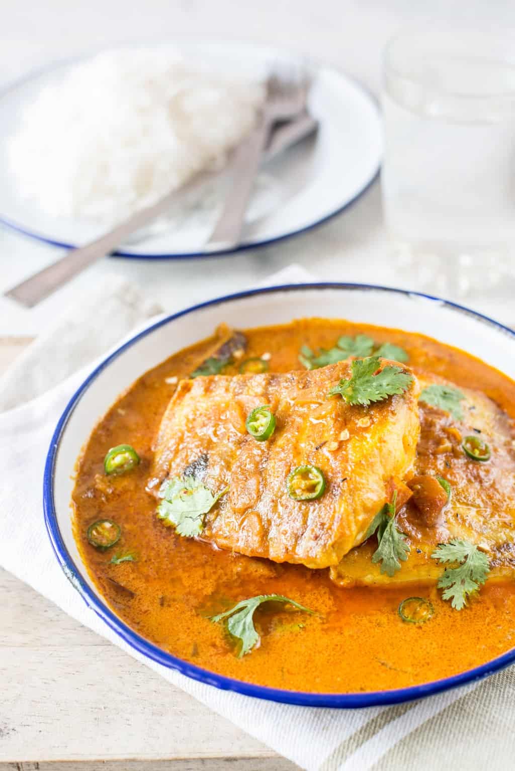 Fish In Curried Coconut Sauce Recipe The Flavours of Kitchen