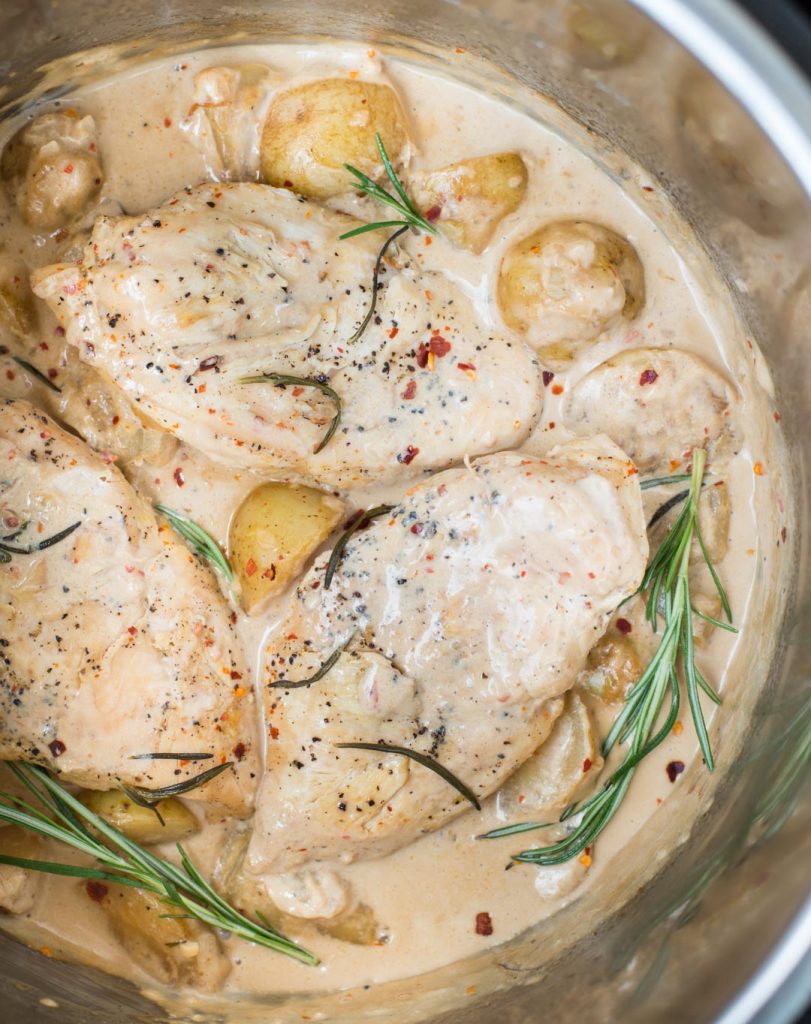 Instant Pot Creamy Balsamic Chicken and Tomatoes The flavours of kitchen