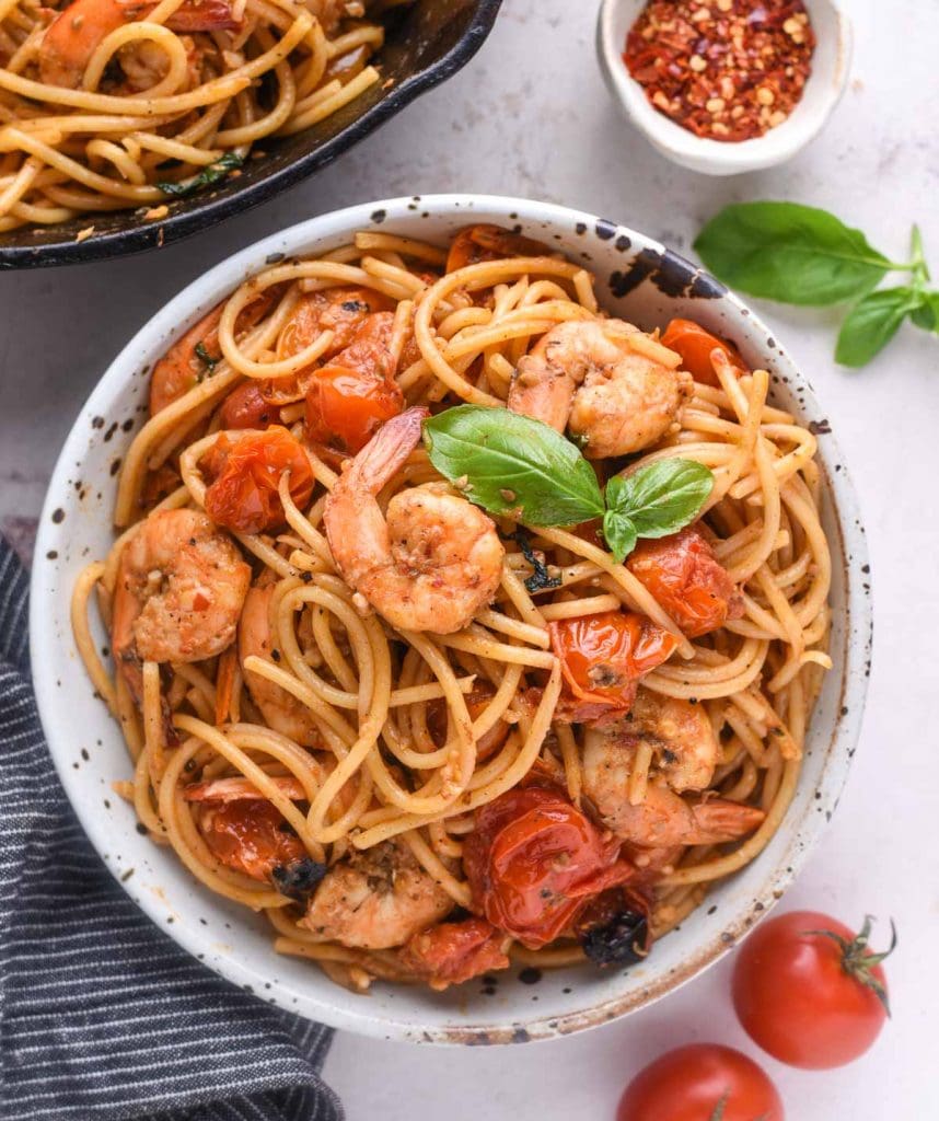 Cherry Tomato Pasta with Shrimp The flavours of kitchen