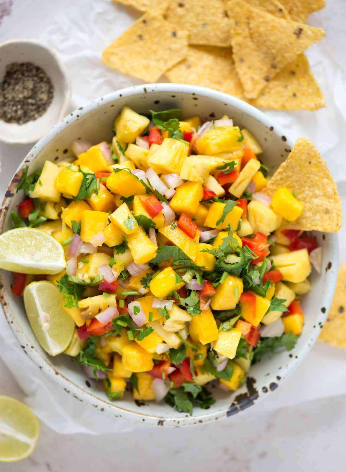 Pineapple Mango Salsa The flavours of kitchen