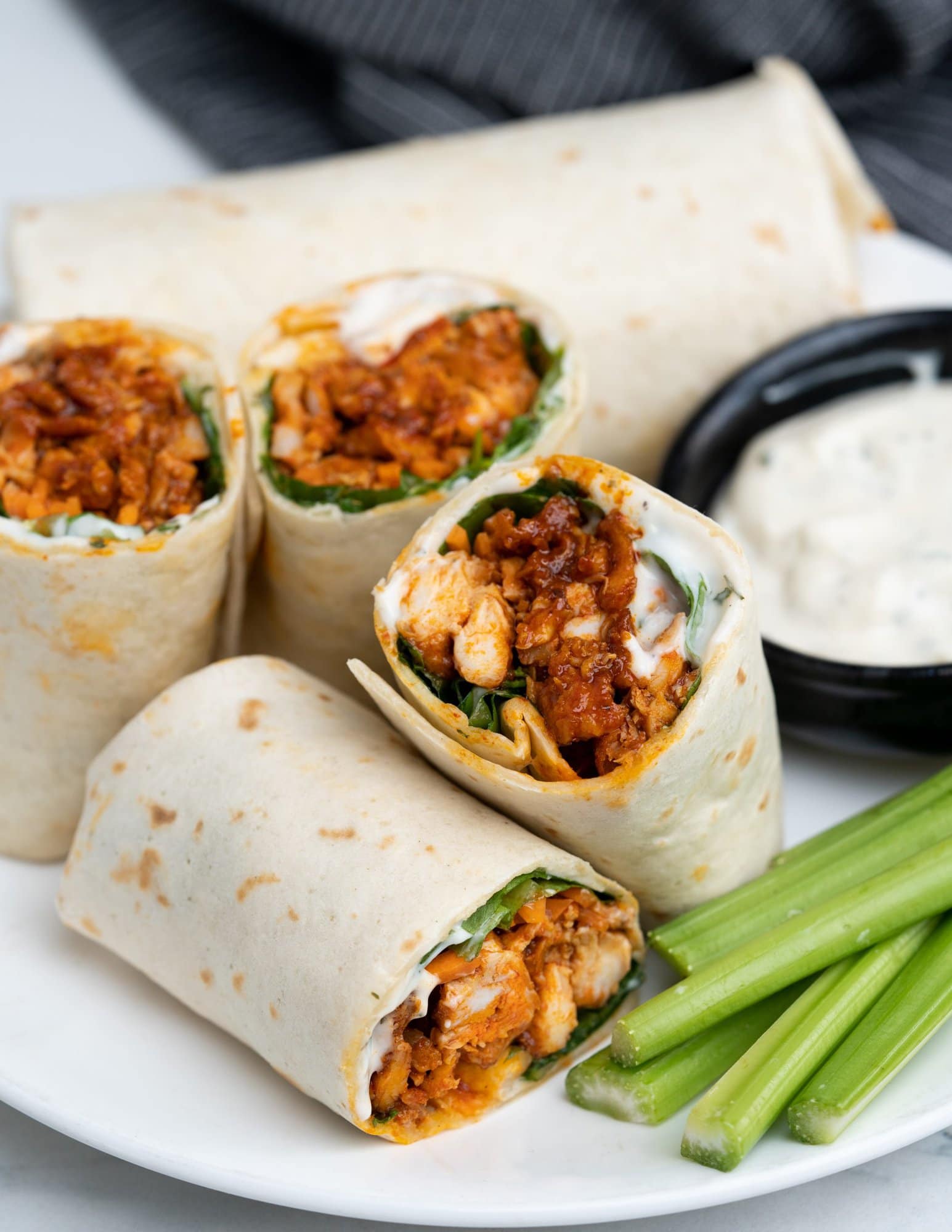 Buffalo Chicken Wrap Recipe The flavours of kitchen