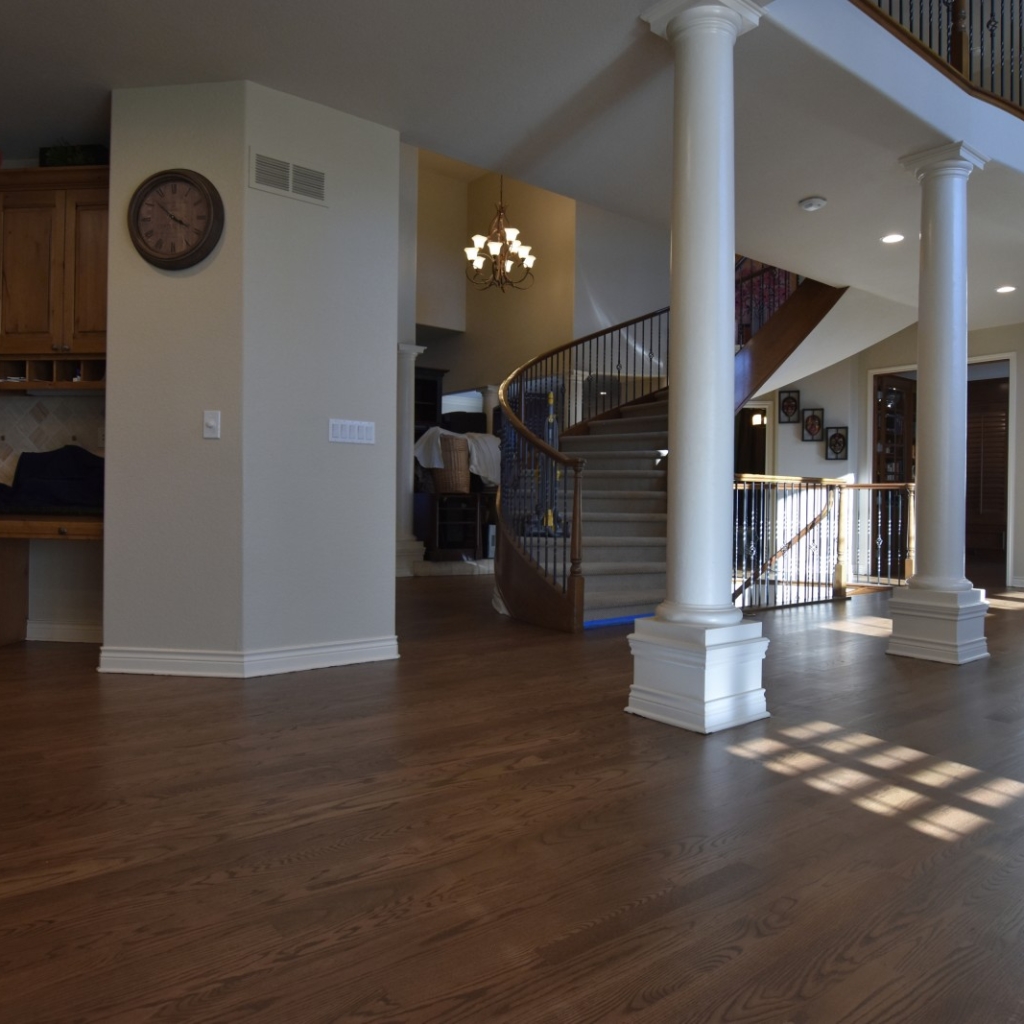 Medium Brown Stain On Red Oak Wood Floor