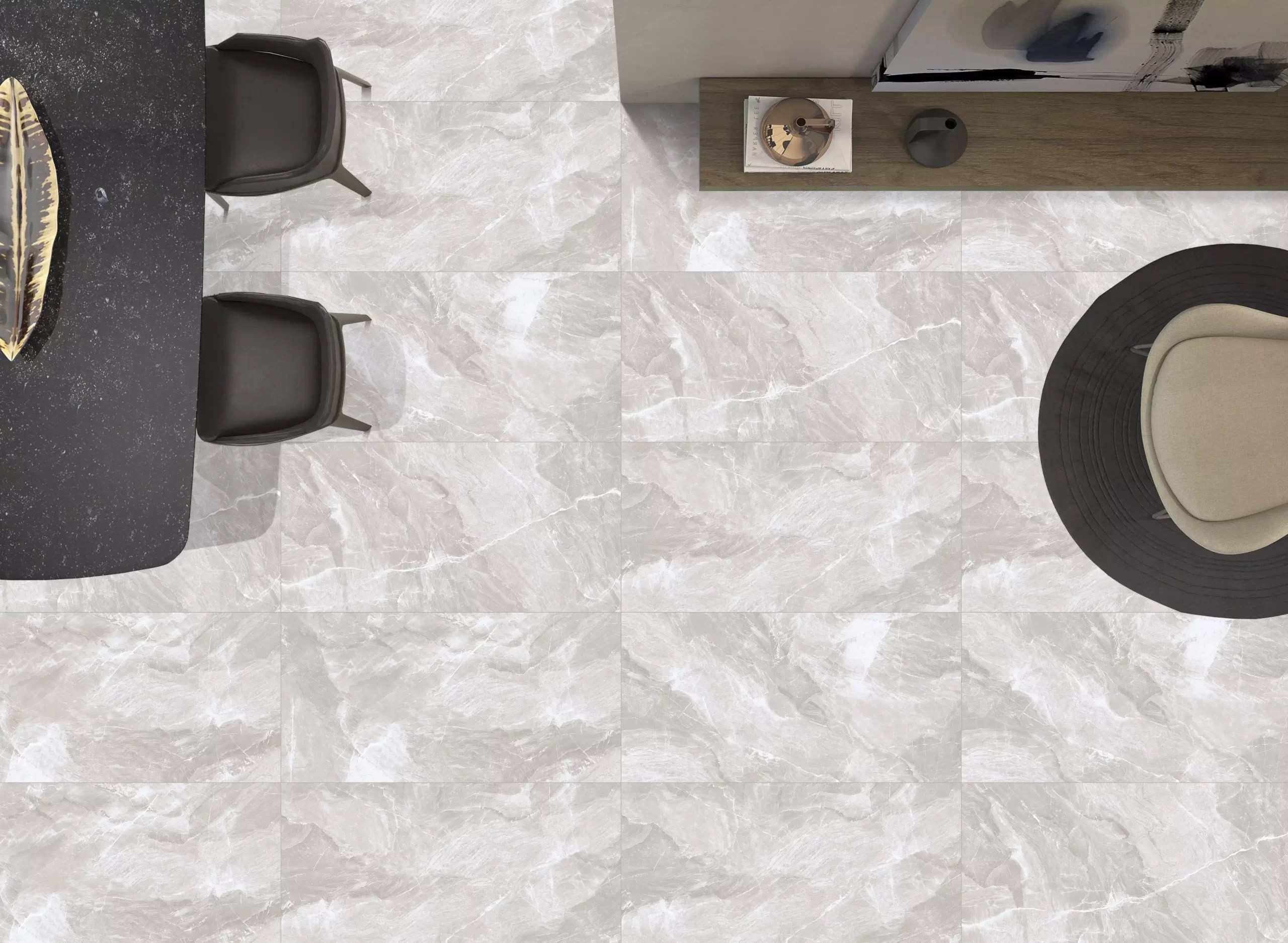 💎Decay Copper 24x48 Marble Look Porcelain Tile 🏷 The Flooring District