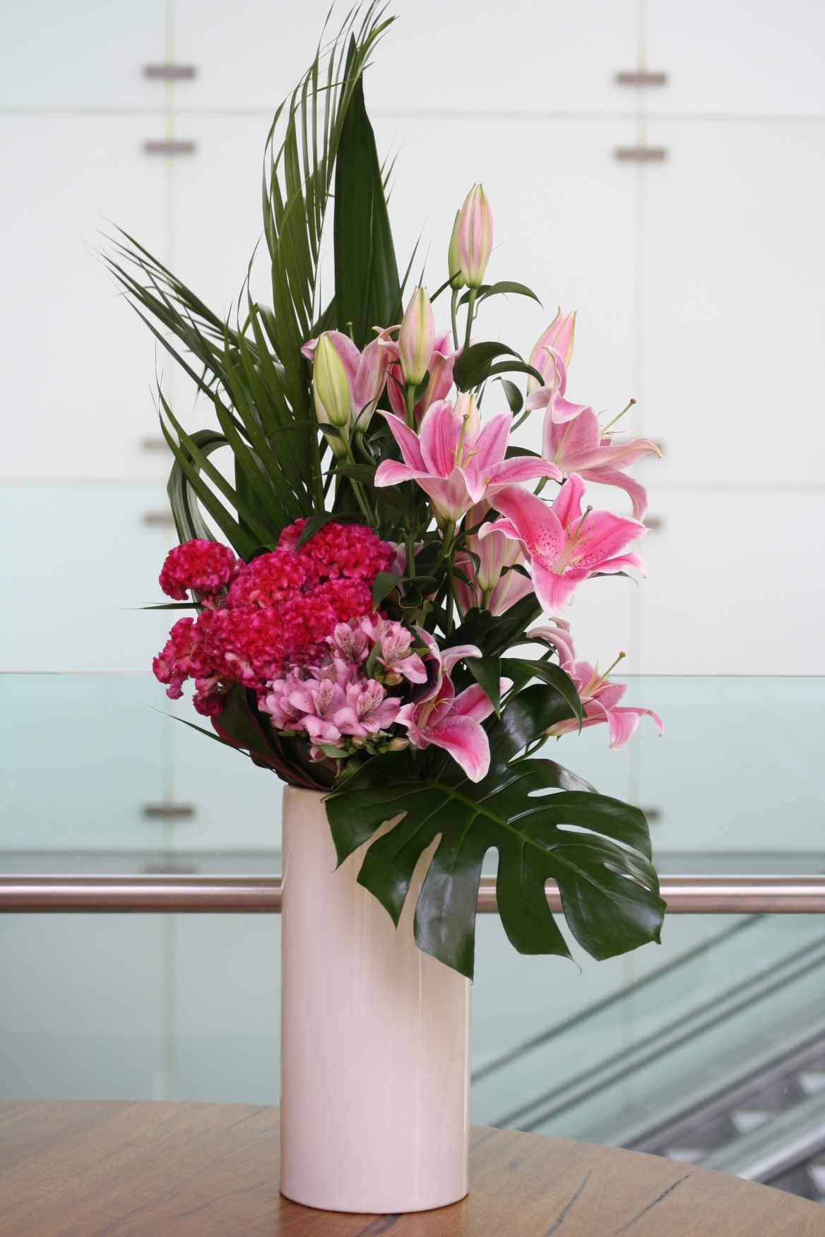 Lillies Vase Arrangement The Flower Bar