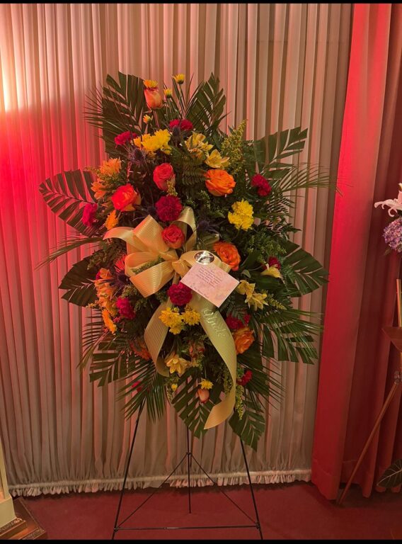 Traditional Funeral SprayTS63 The Festus Flower Patch