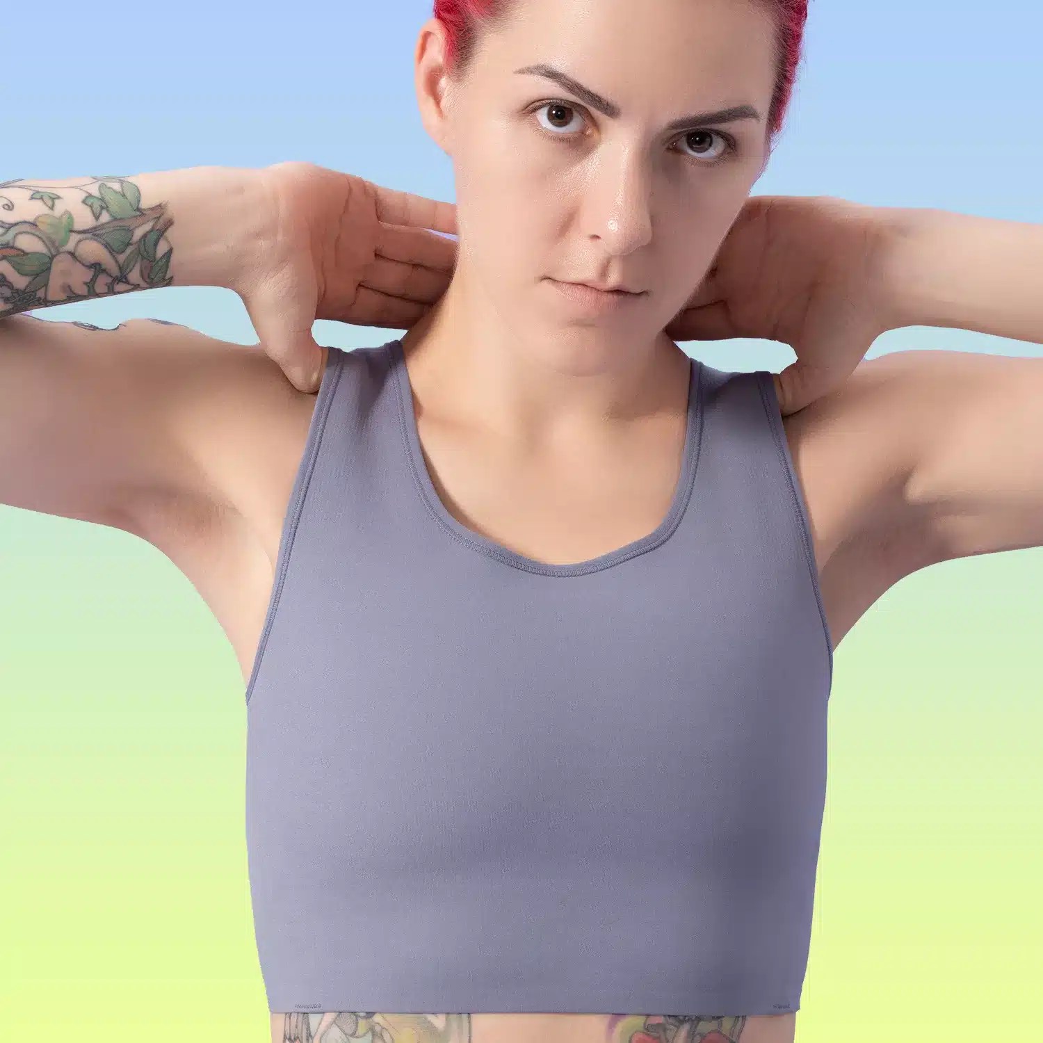 Chest Binder Half Safe/ Health/ Comfort / Breathable Chest Binding Method