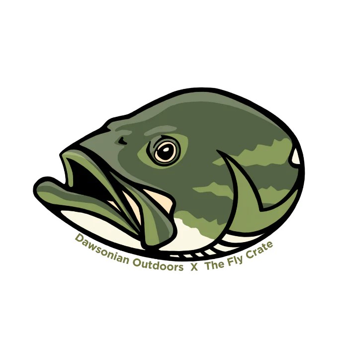 Bass Head Sticker The Fly Crate