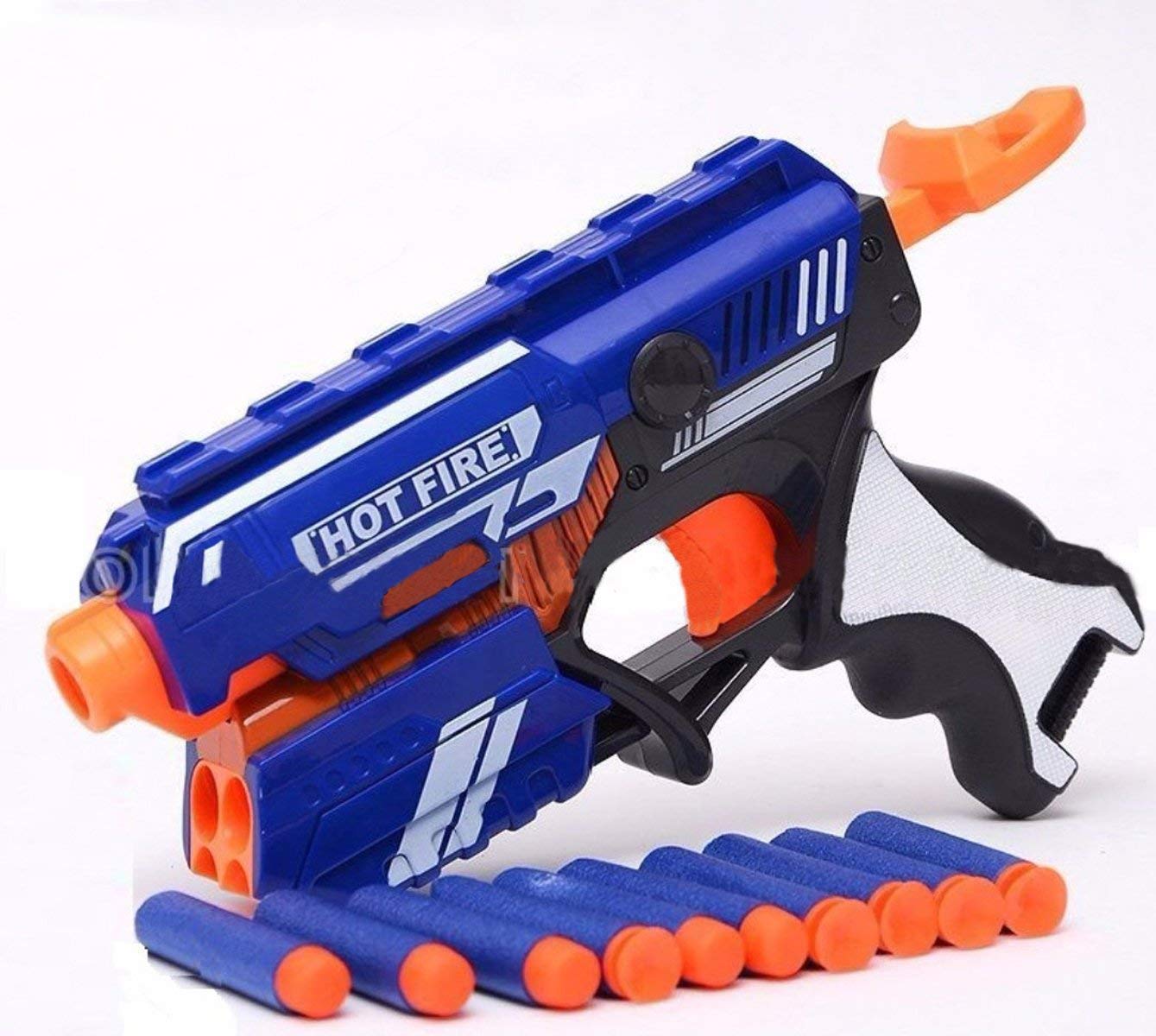 The Flyer’s Bay Foam Blaster Gun Toy, Safe and Long Range, 10 Bullets