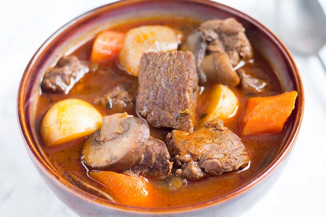 Pressure Cooker Beef Stew with the WOW Factor!