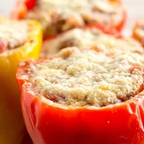 Pressure Cooker Stuffed Peppers with Parmesan The Foodie Eats