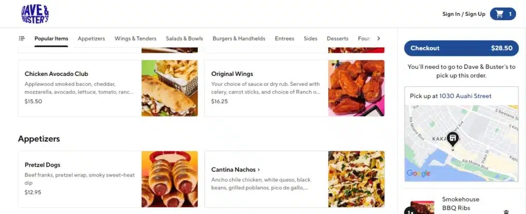 Dave & Buster's Menu With Prices [Updated August 2024] - TheFoodXP