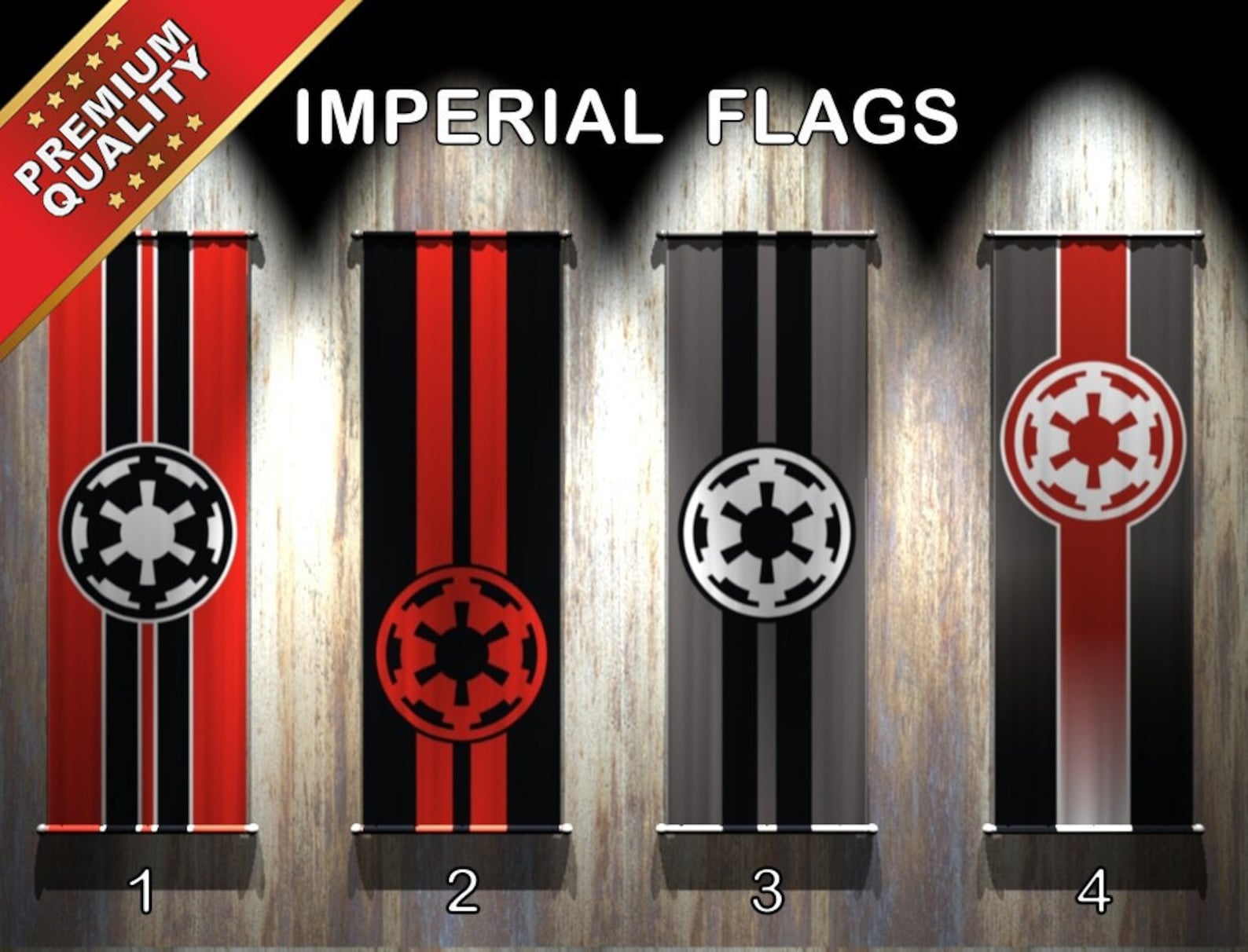 New Star Wars Premium Quality Galactic Empire Imperial Flag available