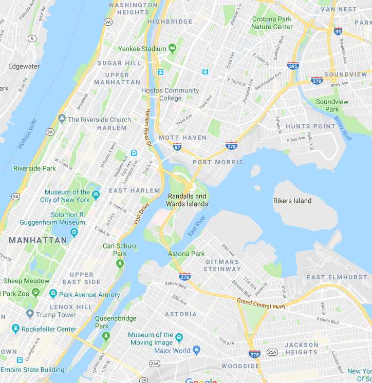 New York City Grid System vs. Good Will Hunting The Fordham Ram