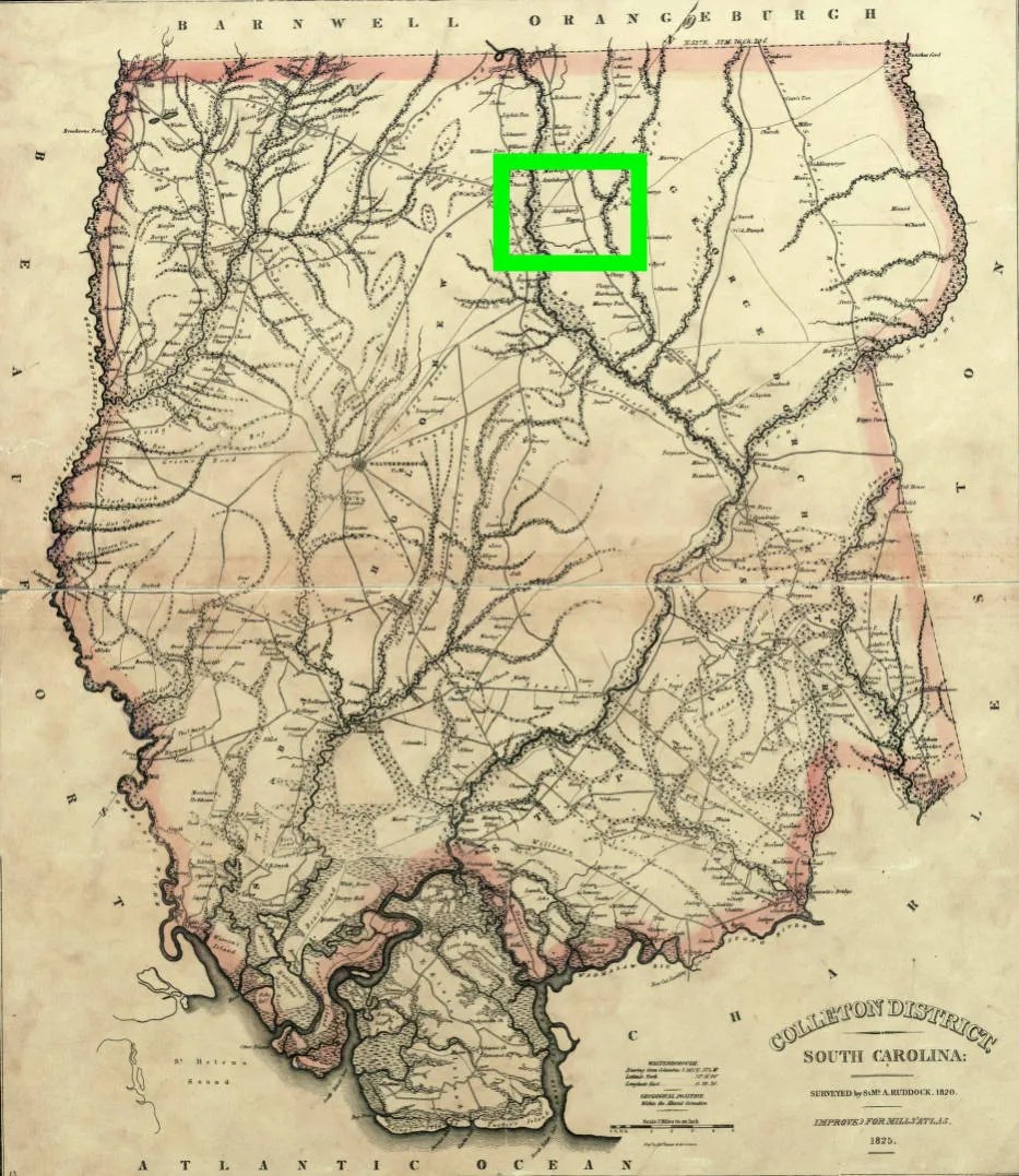 South Carolina Plantation and Boarding House Along the Stagecoach Road