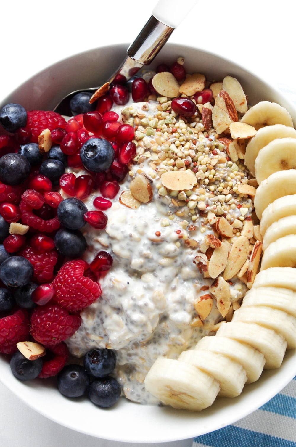 Vanilla Overnight Oats Breakfast Bowl The Forked Spoon