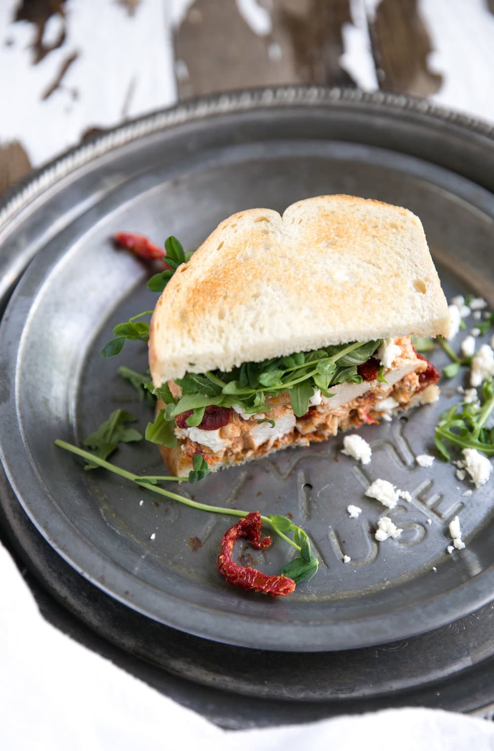 SunDried Tomato Pesto Chicken Salad Sandwich The Forked Spoon