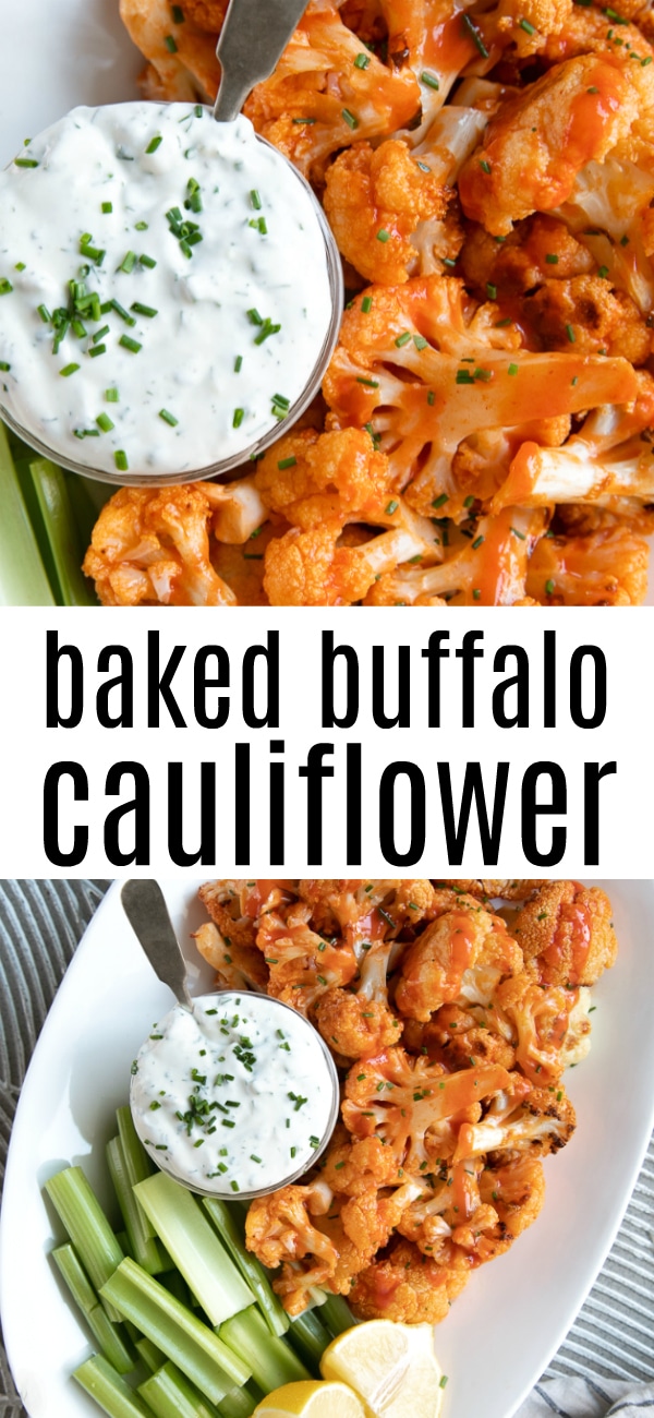 Baked Buffalo Cauliflower Recipe The Forked Spoon