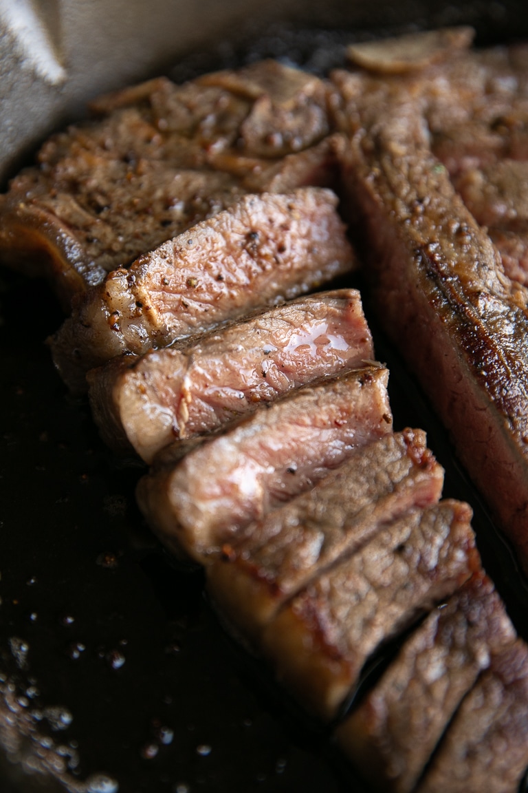 Garlic Butter Sauce with Steak The Forked Spoon