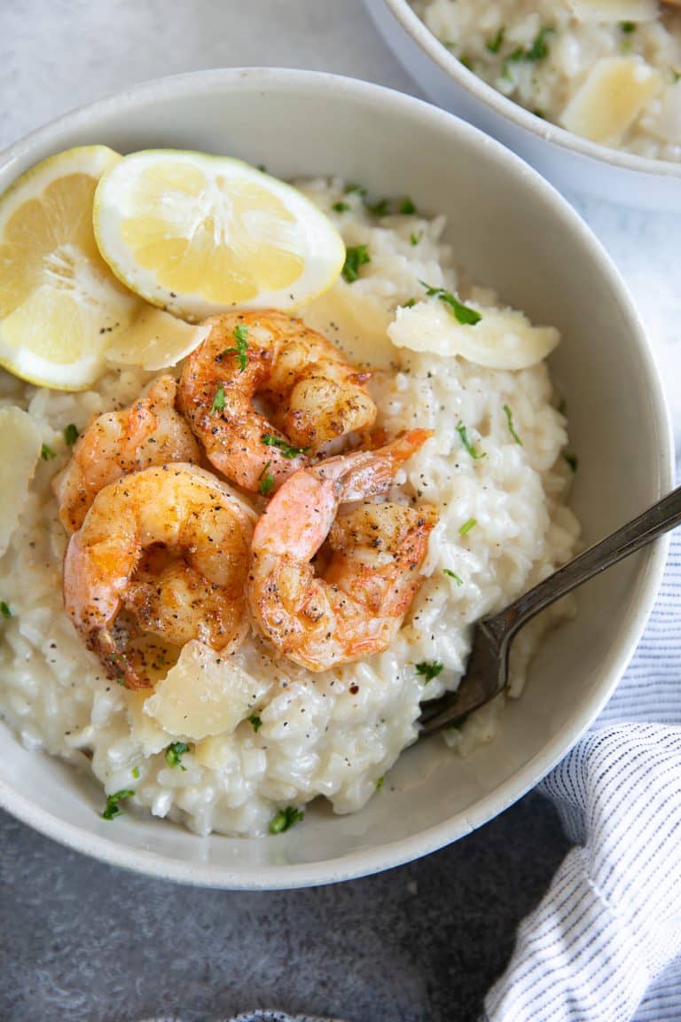 Creamy Parmesan Risotto Recipe with Shrimp The Forked Spoon