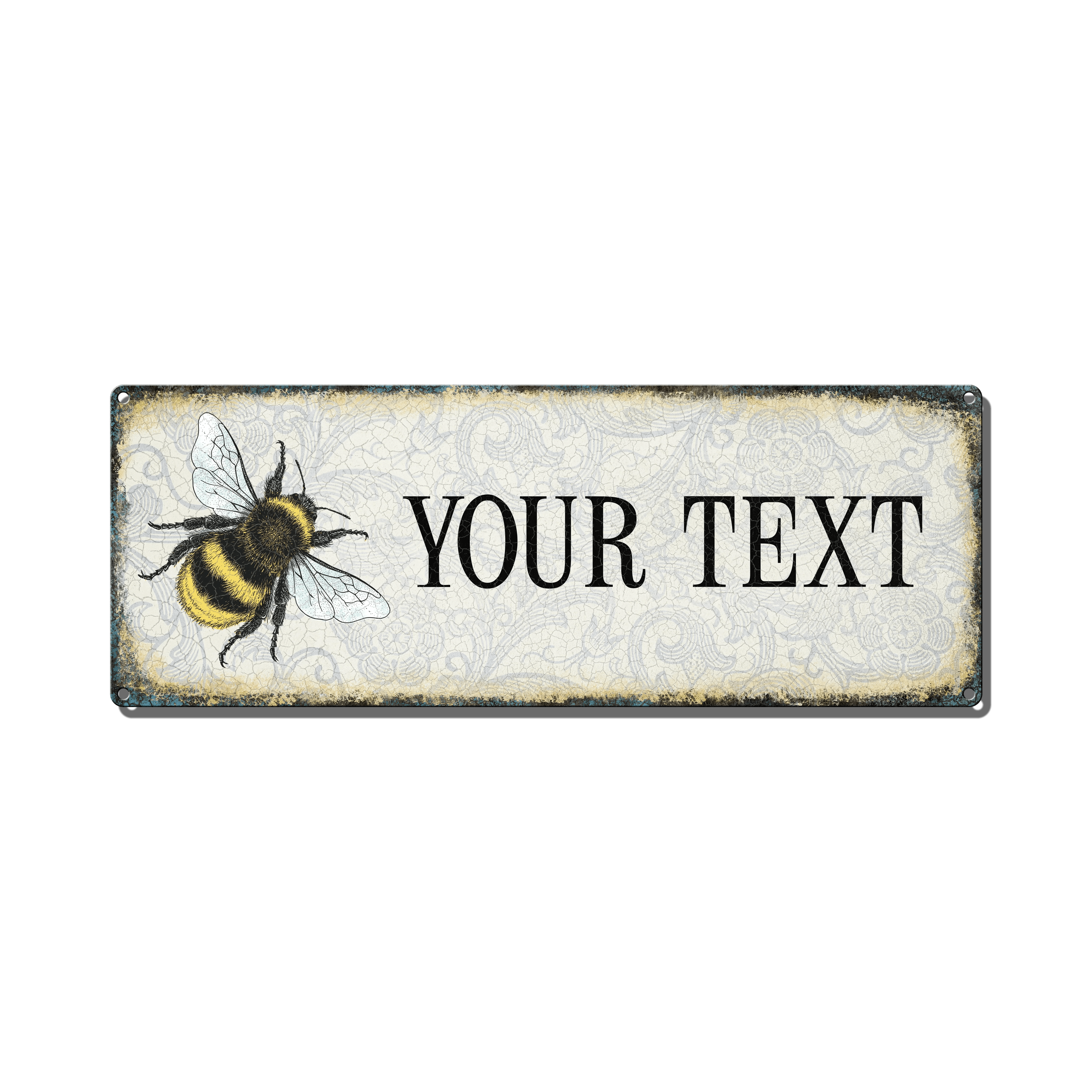 Bee Custom Metal Sign TheFoundry.Store
